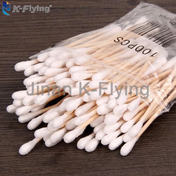 Health Care Disposable Cotton Swab 100% Absorbent Cotton