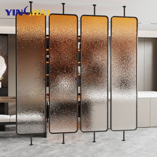 Customized Stainless Steel Screen Partition Rotatable Metal Room Divider Panels For Living Room