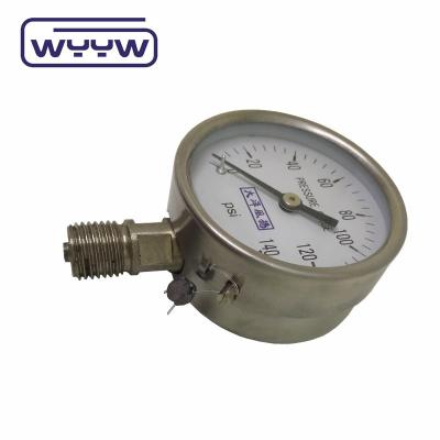 60mm Bourdon Tube Pressure Gauge No Oil Oxygen Pressure Gauge Meter