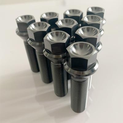 gr5 Ti6al4v M14 M12x1.25 Titanium wheel bolt or lug bolt for Auto