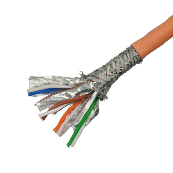 Revestimento de Sftp Lszh 4 pares do cabo desencapado da rede do PVC do cobre de 24awg