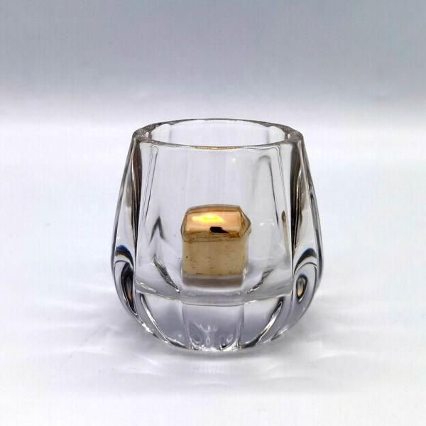 Тыква сформировала выбитые стеклянные держатели для свечи для Tealight