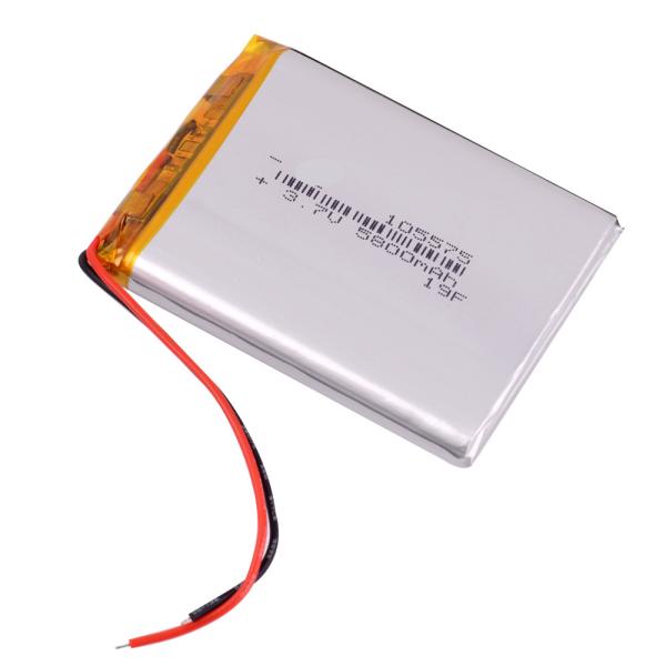 105575 гальванических элементов лития батареи 5800mah полимера 3.7v Li для банка силы