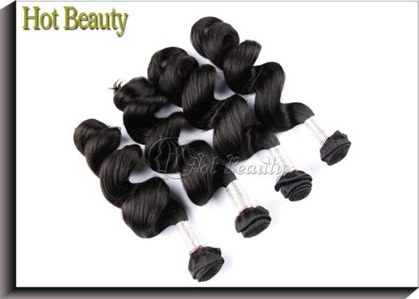 Natural Wave Unprocessed Peruvian Virgin Human Hair Extensions For Women