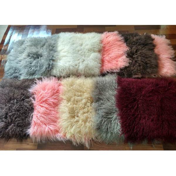 Цвет неподдельного серого тибетского монгольского хода бегуна кровати Ламбскин овчины множественный мягкий