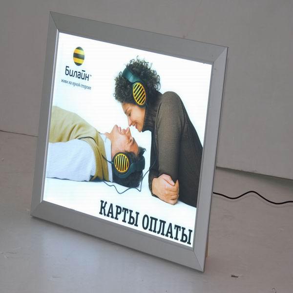 hot sale led slim light box/ crystal led light box/ led advertising light box