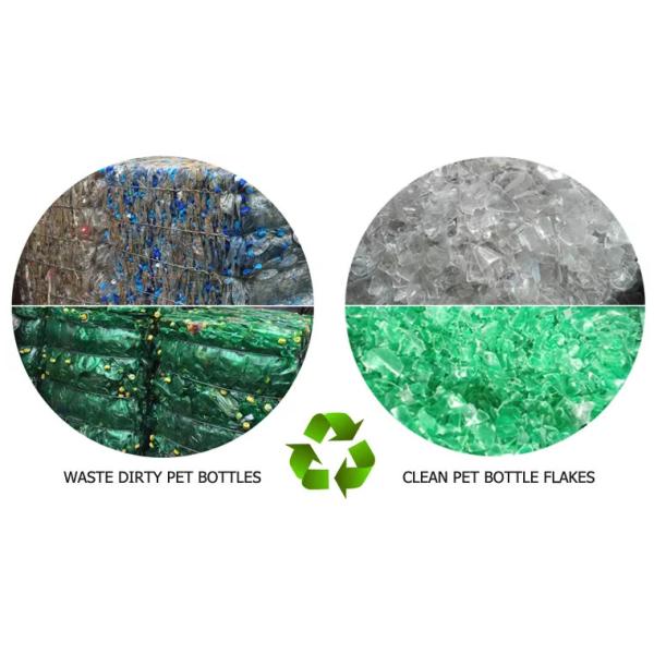 185KW Pet Bottle Washing Line Recycling Plant PLC 300kg/H NSK SKF