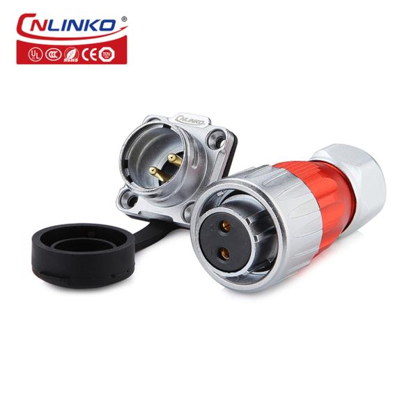 CNLINKO Industrial Plug Socket 220V 16A Waterproof IP68 2 Pin Power Plug Connector