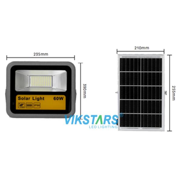 Durable Solar Flood Light 60w Outdoor Waterproof IP66 For Home Gardens