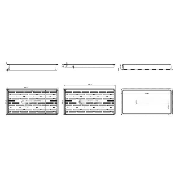 Customized reusable plastic PS black plastic greenhouse hydroponic plant planting seed water storage box