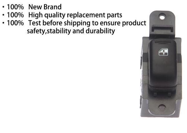 Easily Install Window Switch Replacement FR RL RR Green Light Wear Resisitance