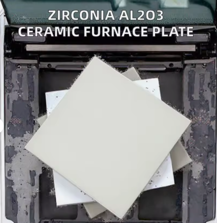 Zirconia Al2O3 Ceramic Plate Square High Temperature Furnace Industrial Application Custom Cutting Bending Processing RongSheng