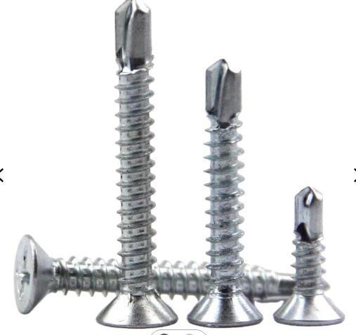 La cabeza avellanada Phillips Drive Steel Self Drilling atornilla el cinc blanco azul plateado