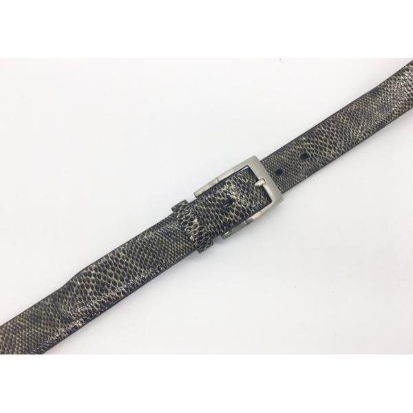 1 1/4 Wide Womens Genuine Leather Belt Bright Snake Grain Dress Belt BRACHI