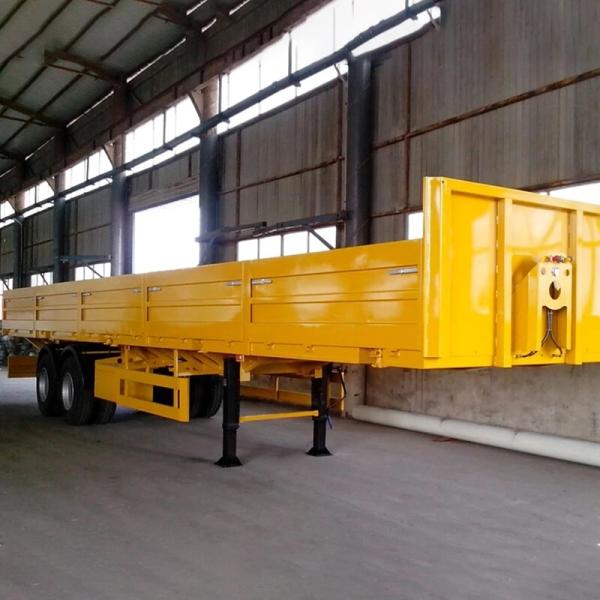 CIMC 40FT 2 Axles 7.5T tare weight 12.4*2.48m payload 40T JOST brand Two-speed manual operating landing gear fence Semi Trailer