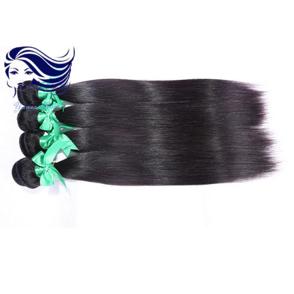 Natural Unprocessed Human Hair Bundles , Straight Indian Hair Extensions