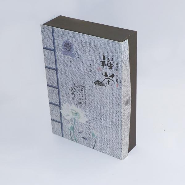 Customized advanced cosmetic packaging box with wood grain printing gift box