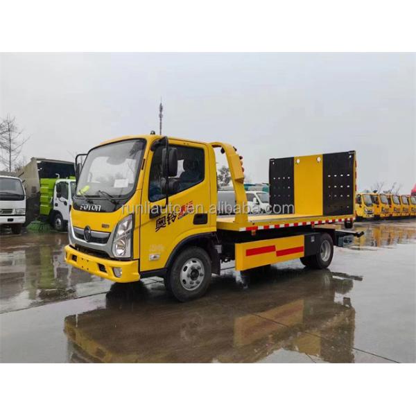 China Nuevo Foton 4 toneladas Camión de plataforma grúa de remolque 4x2 Precio de camión de remolque mini pequeño