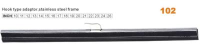 OEM Windshield Wiper Blades For Hook Type Adaptor Stainless Steel Frame