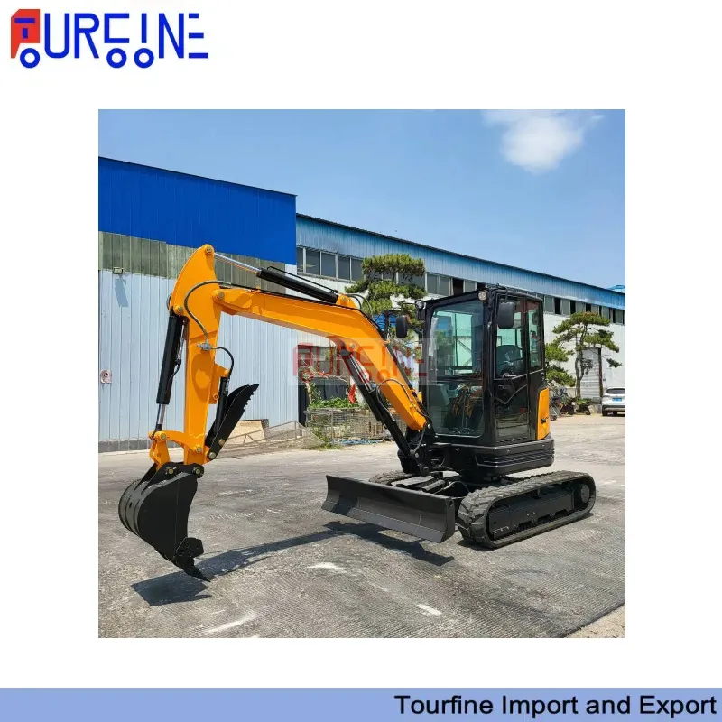 3.5 Ton Mini Crawler Excavator Machine With 0.11 CBM Bucket For Construction