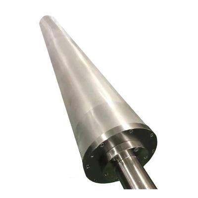 Peças sobresselentes de aço da máquina de tecelagem de matéria têxtil do eixo de rolo do enrolamento da tela