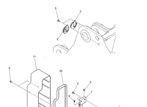 LC53S00001D1 Horn Excavator Wear Parts For SkSK330-8 SK350LC-8