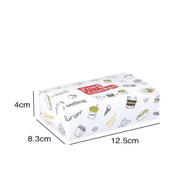 Eco-Friendly Custom Printed Hamburger Boxes Recyclable Rigid Boxes Multi-Food Fast Food Packaging Food-Grade