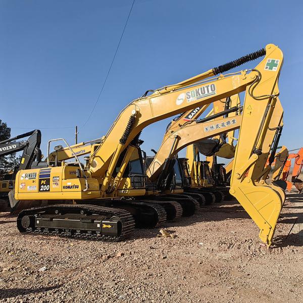 Imported Original Used Komatsu PC200-8MO Crawler Excavator 110kw Rated Power 20 Tonnage