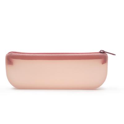 Tasteless Nontoxic Silicone Makeup Brush Bag , Leakproof Silicone Cosmetic Pouch