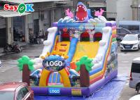 Commercial Slide gonflable dessin animé Pvc Slide gonflable gardien de but Enfants rebondir château Slide amusant parcours d'obstacles