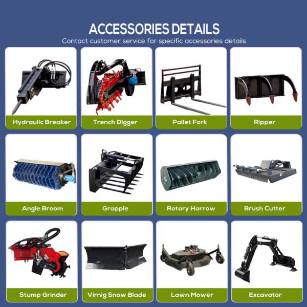 890 кг Машинная масса HQ420 Скид-стейдер загрузчик EPA сертифицированный дизель/бензин