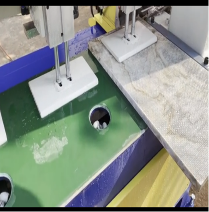 45 Deg Stone Chamfering 3200mm 11kw 3 Heads Stone Cutting Machines