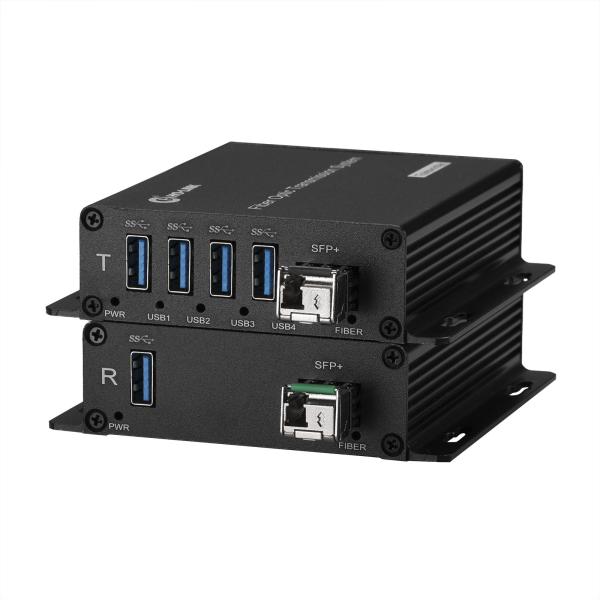 High-speed Signal Extension USB3.0 Fiber Optic Converter With 10G SFP Slot