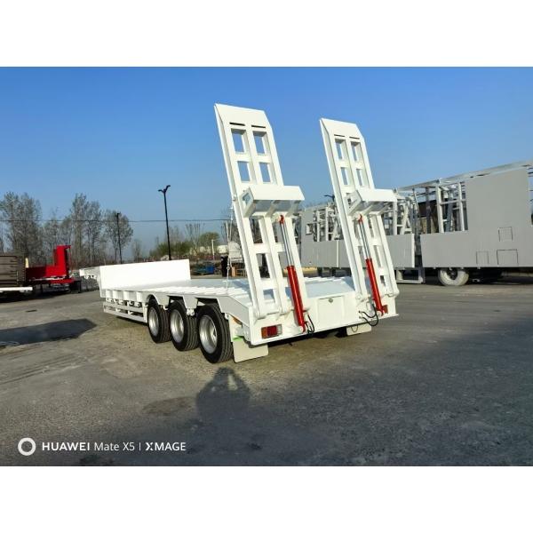 Jost E100 3 Axles Removable Gooseneck Lowboy Trailer 70t Heavy Truck Tractor Semi Trailer