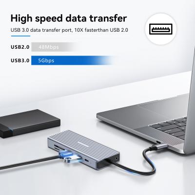 Mac OS Compatible USB-C Adapter Converter with Custom Logo Printing Capability