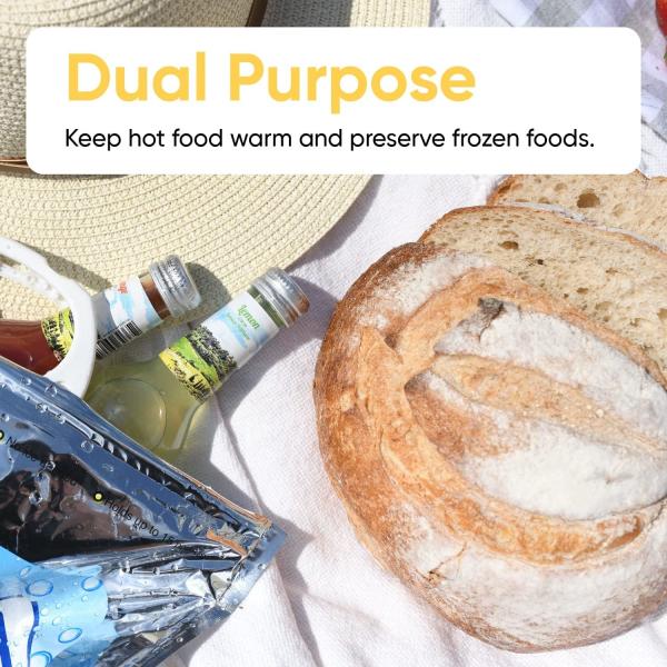 Hot And Cold Insulated Bags For Food Delivery, Grocery Shopping Bags, Food Storage For Hot Frozen Food For Travel