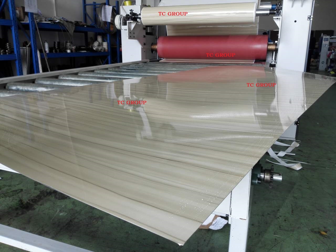 TC Professional Supply Wall Panel High Glossy Film Galvanized Sheet  Metal Laminating Machine