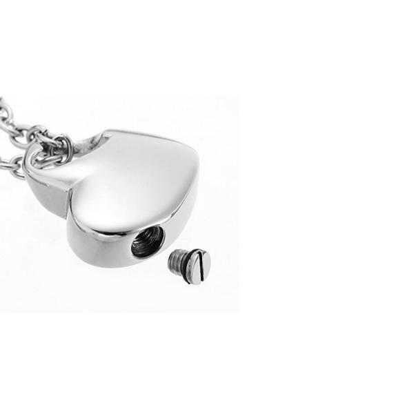 Gift Heart Locket Necklace Small Stainless Steel Jewelry for Picture Keepsake Pendant