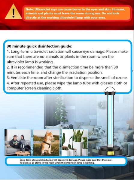 Bedroom Ultraviolet Light Germicidal Lamps Customized Color Rohs Approved