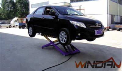 Thin Structure Hydraulic Movable Scissor Lift For Tyre Repair And Body Paint