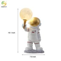 A noite da resina de Bedside Table Lamp do astronauta ilumina G9 sem bulbos