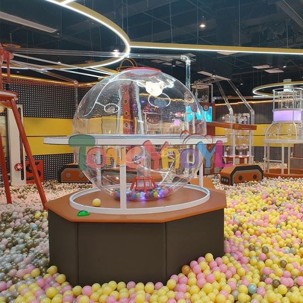 Electric Indoor Playground Equipment Ocean Ball Plastic Fun Play Blowing Machine