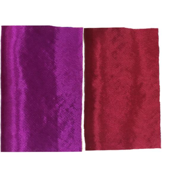 Red Golden Embroidery Sequin Lingerie Lace Fabric For Wedding Dress , Decoration Lace Fabric