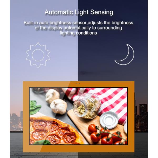 High Resolution 1080P RK3288 Processor Outdoor LCD Digital Signage Orange