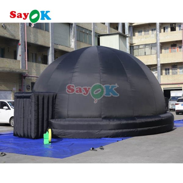 10m Giant Black Inflatable Fulldome Planetarium Projection Tent Comes with Air Blower
