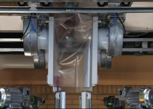 Auto Stretch Hood Machine For Wrapping Animal Feed / Pet Food Pallet Packing