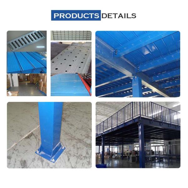 Multi Level Pallet Rack Mezzanine Systems Powder Coating / Galvanizing