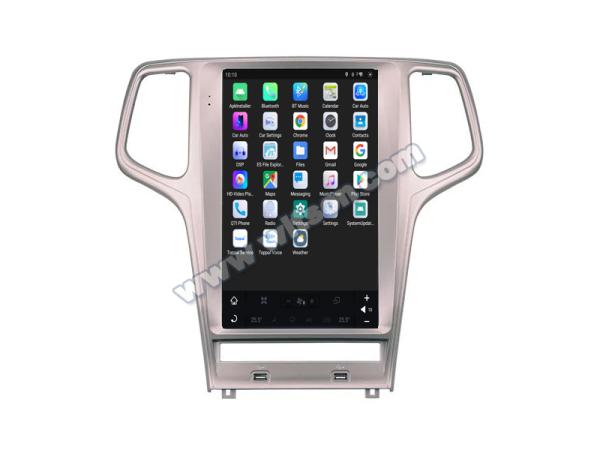 Écran Tesla Vertical Android 13,6 pour Jeep Cherokee 2011-2013 Lecteur multimédia stéréo GPS Carplay