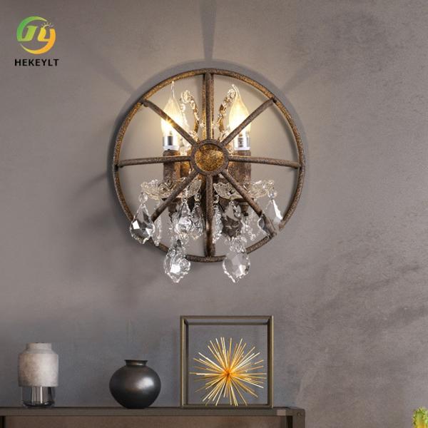 Свет стены просторной квартиры кафа бар-ресторана промышленного ретро света стены клетки птицы Кристл утюга двойной главный