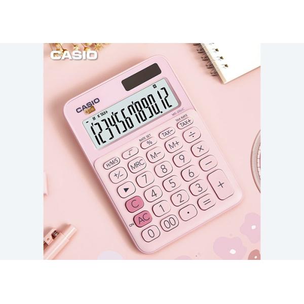 For New product Casio calculator MS-20UC pink cute business finance white-collar recommended fairy pet machine